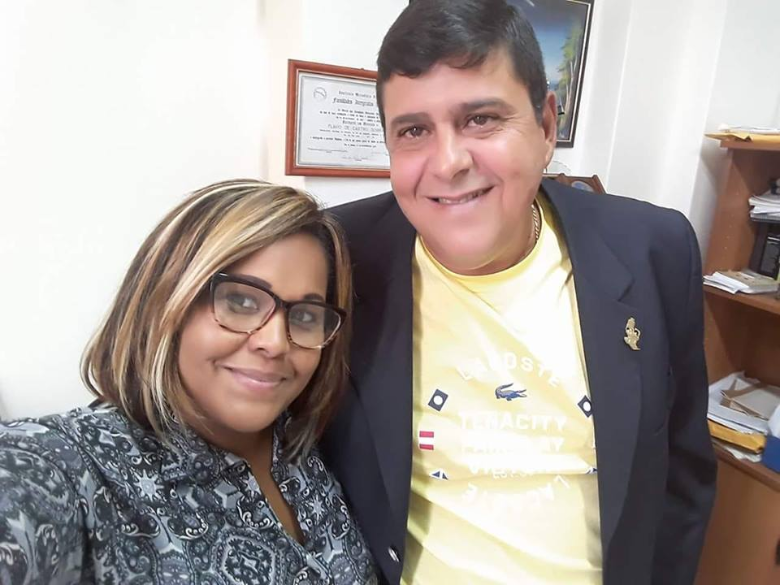 Presidente do SEMPRIBEL-RJ recebe Leny Ferreira.
