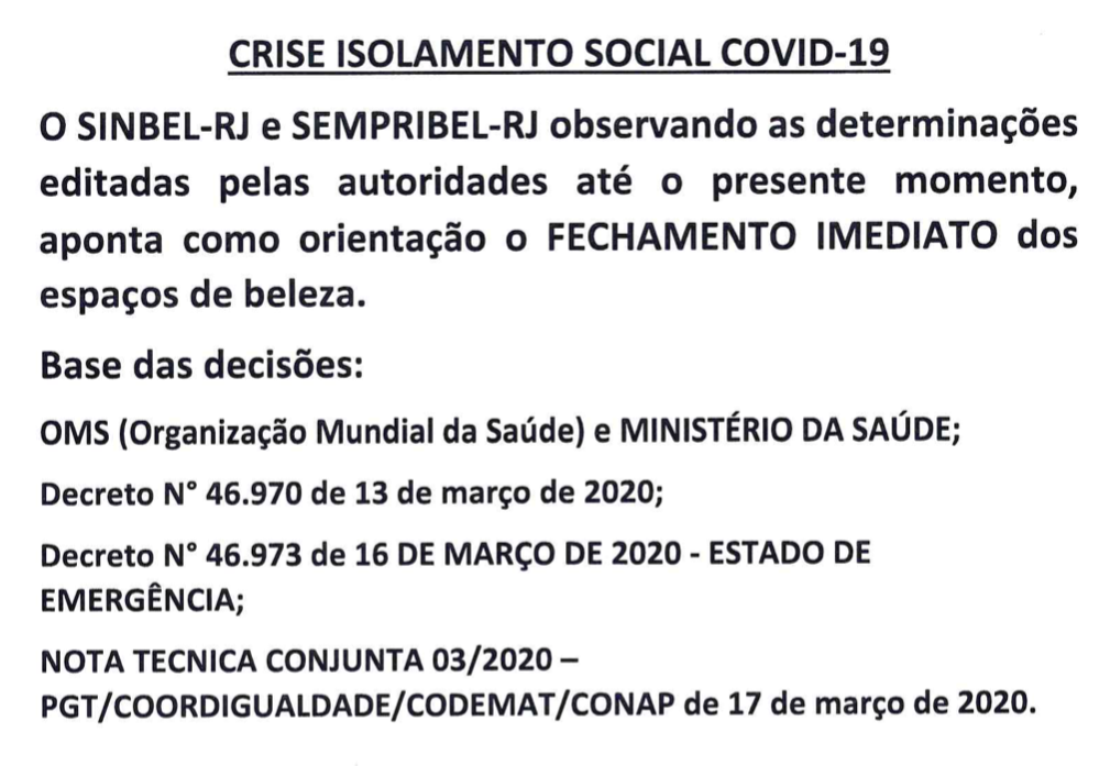 Crise isolamento social COVID-19 1